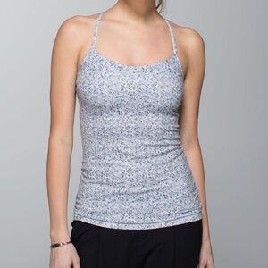 Lululemon Power Y Tank Luon Petite Fleur Silver Spoon ⭐️